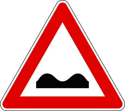 Segnale Strada deformata