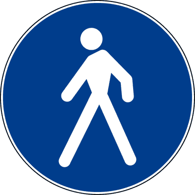 Segnale Percorso pedonale