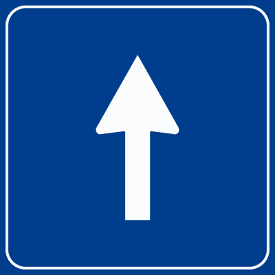 Segnale Senso unico frontale