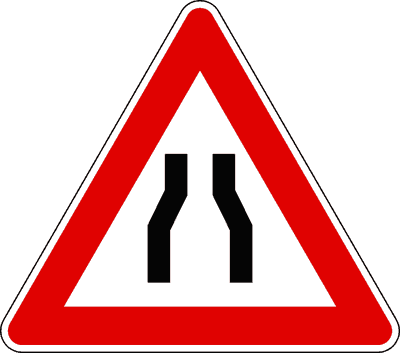 Segnale Strettoia simmetrica