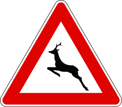 Segnale Animali selvatici vaganti